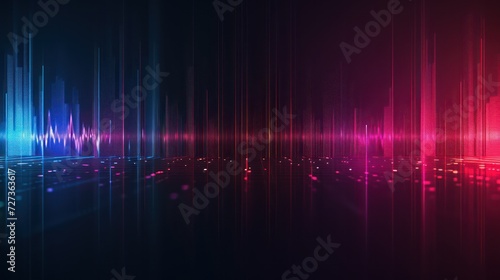 soundwave background  futuristic RGB wallpaper with colorful neon wave light