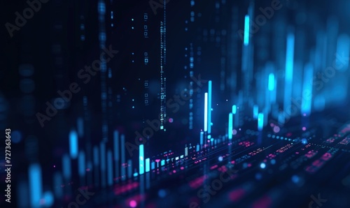 Analysis of financial trading graphs. Generate AI image © Ghiska