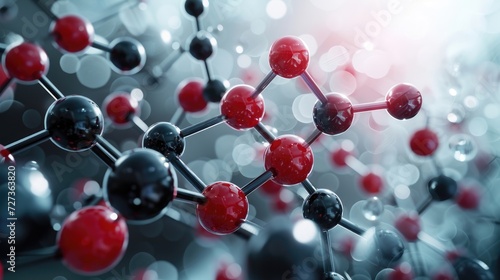 3D representation of a molecule model