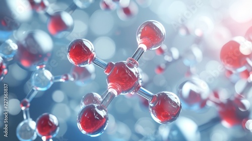 3D representation of a molecule model