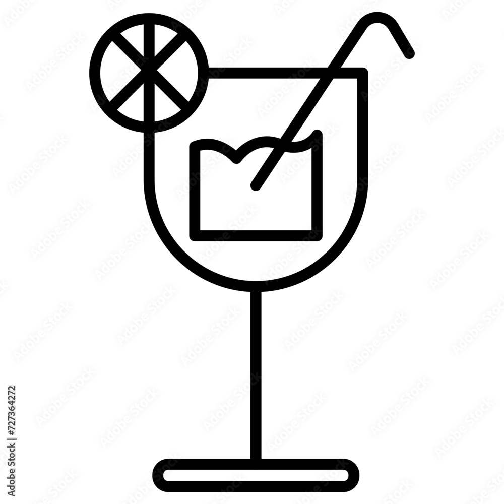Fototapeta premium Tropical Drink Icon