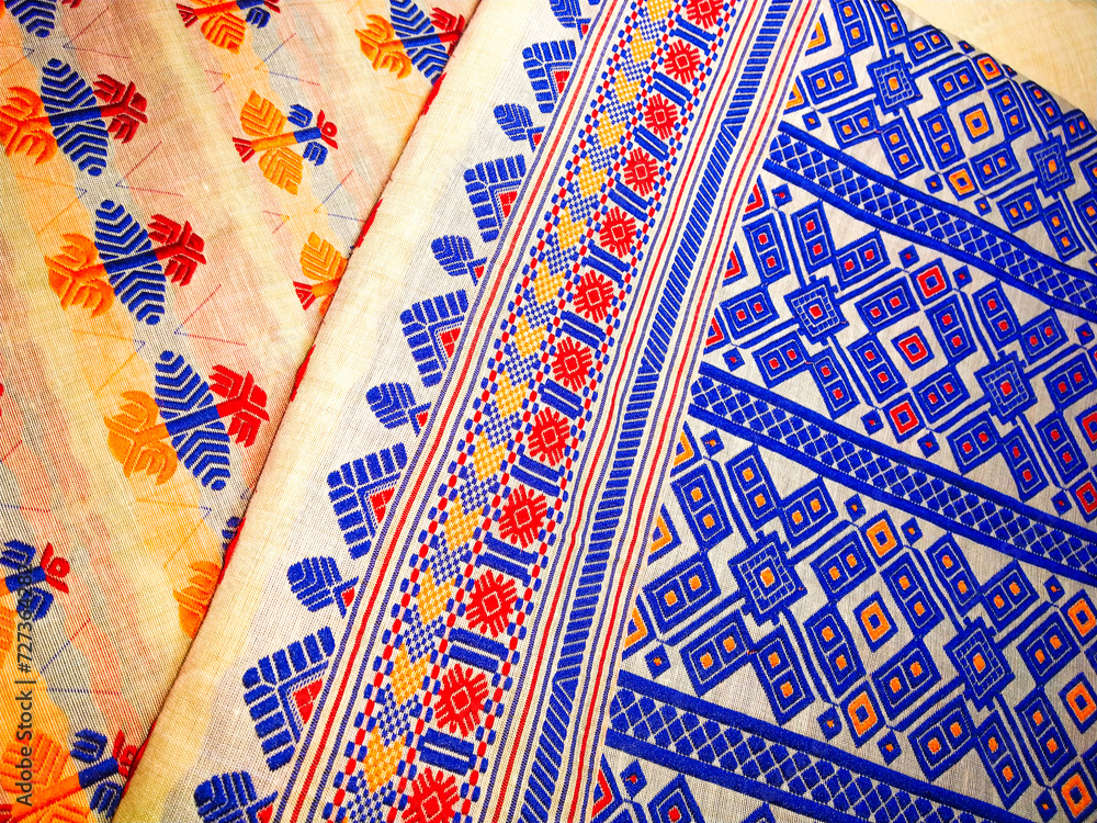tribal pattern or ethnic pattern is used for assam motif design or muga silk of assam. similar to ukrainian pattern or russian pattern. tribal pattern or ethnic pattern is used for assam motif design or muga silk of assam. similar to ukrainian pattern or russian pattern.
