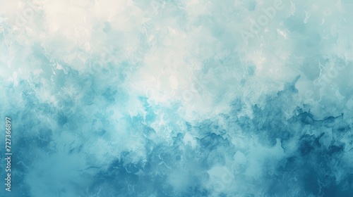 Abstract watercolor grunge background in a light sky blue color © OLGA