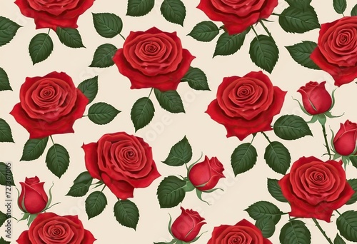 seamless pattern with roses