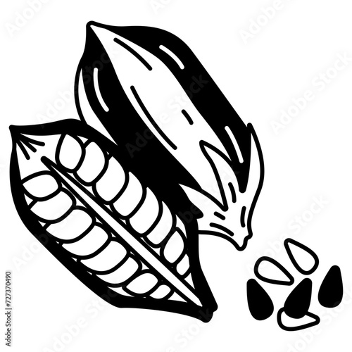Sesame glyph and line vector illustration