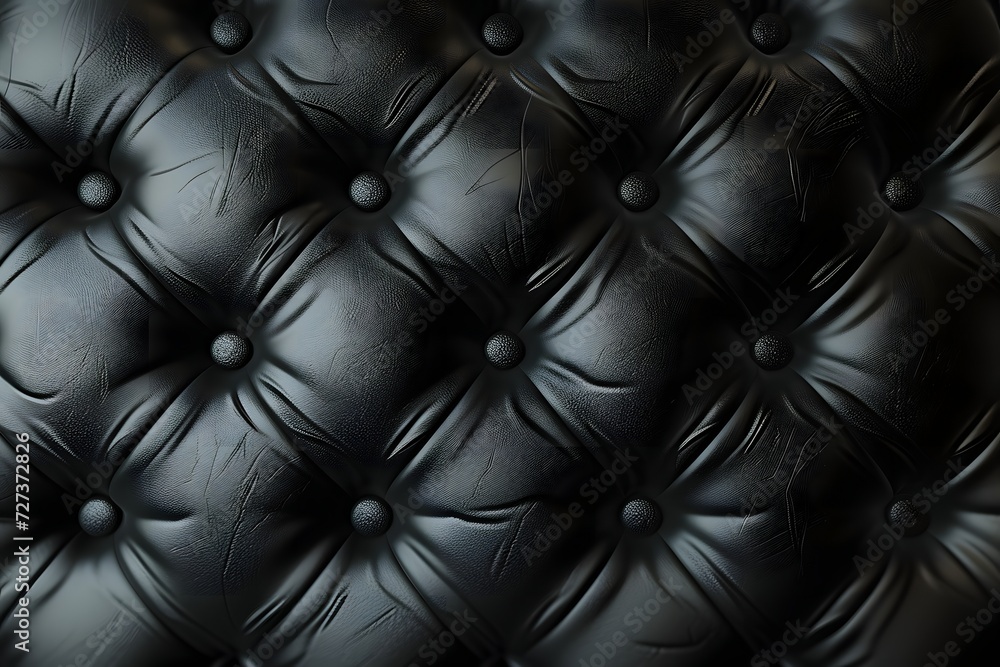 Naklejka premium black leather texture background, sofa leather background 