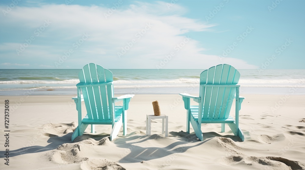 Use a comfortable and ergonomic chair with a coastal color scheme, such as seafoam green or sandy beigear