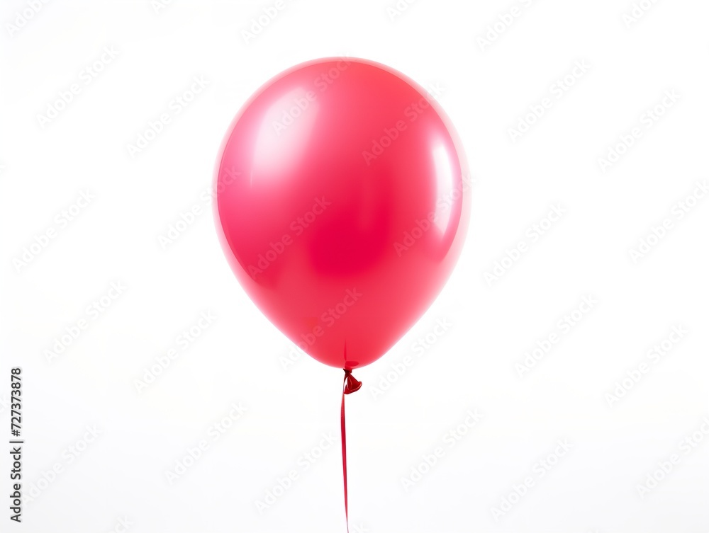 Balloon Lifting Off Aspiration and Freedom Isolated on White Background AI Generated Balloon Lifting Off Aspiration and Freedom Isolated on White Background AI Generated