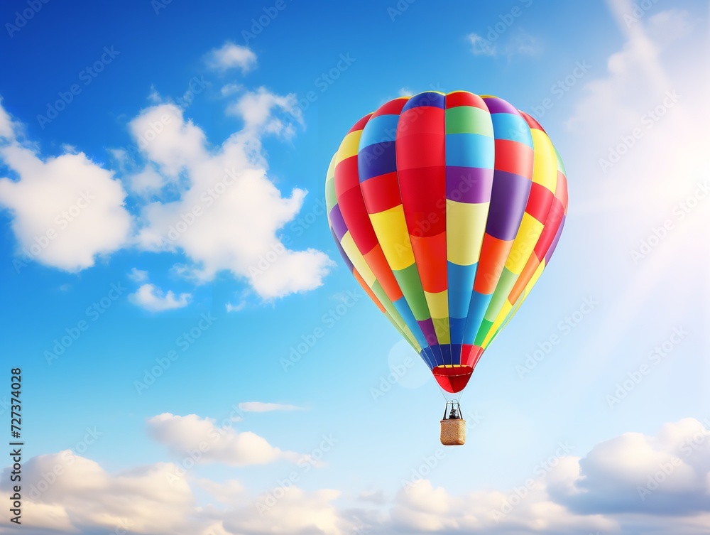 Balloon Lifting Off Aspiration and Freedom Isolated on White Background AI Generated Balloon Lifting Off Aspiration and Freedom Isolated on White Background AI Generated