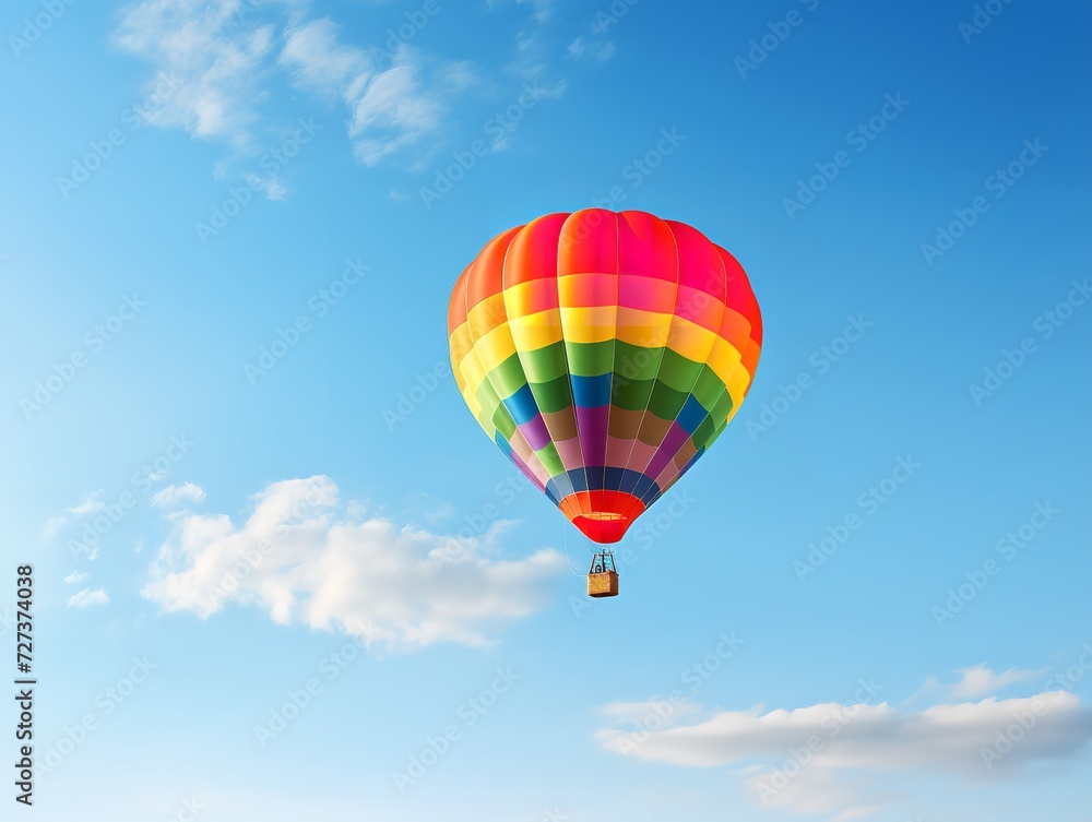 Balloon Lifting Off Aspiration and Freedom Isolated on White Background AI Generated Balloon Lifting Off Aspiration and Freedom Isolated on White Background AI Generated