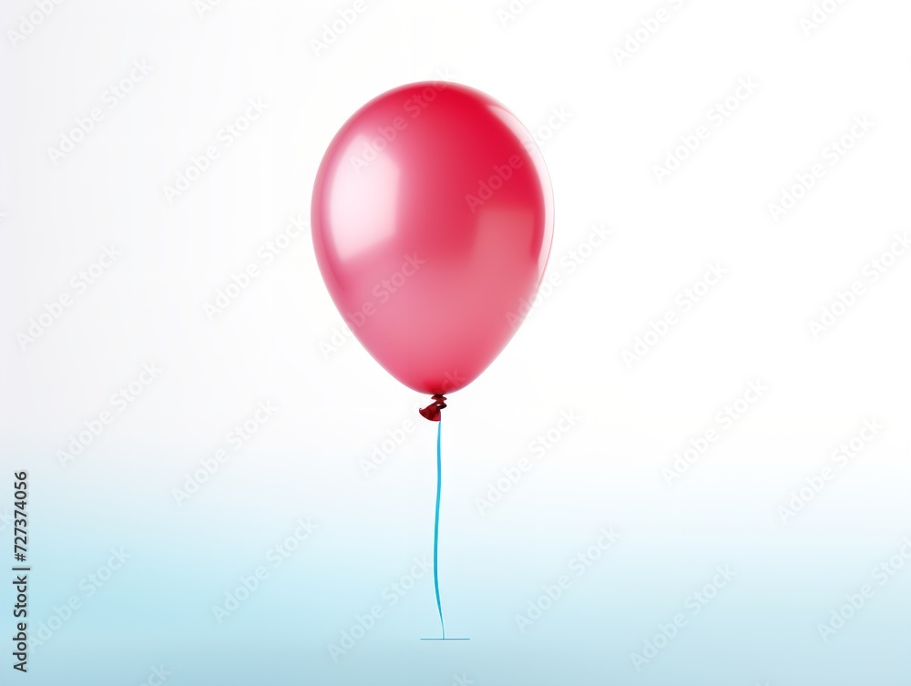 Balloon Lifting Off Aspiration and Freedom Isolated on White Background AI Generated Balloon Lifting Off Aspiration and Freedom Isolated on White Background AI Generated