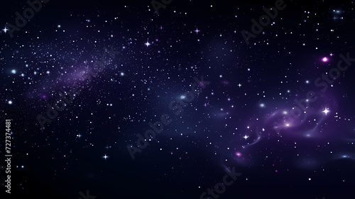 Mysterious star themed gradient background with countless twinkling stars