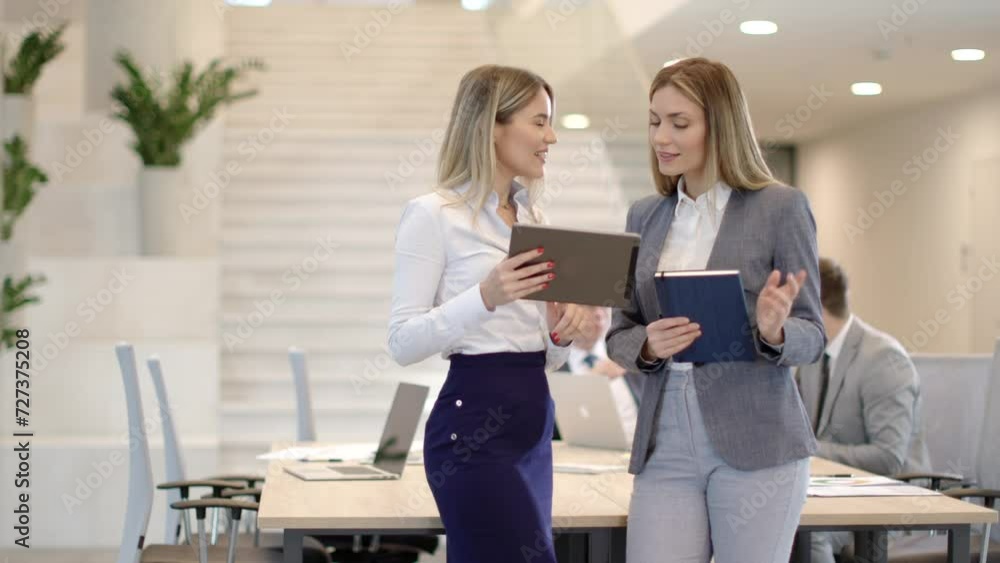 Young startup team working in the modern office