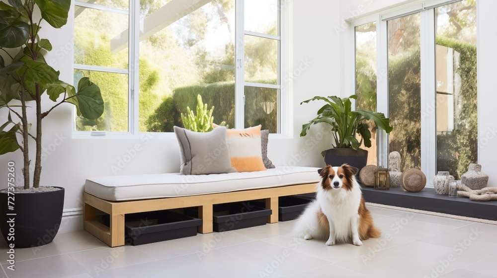 Use durable and easy-to-clean materials to ensure a pet-friendly and low-maintenance spacear