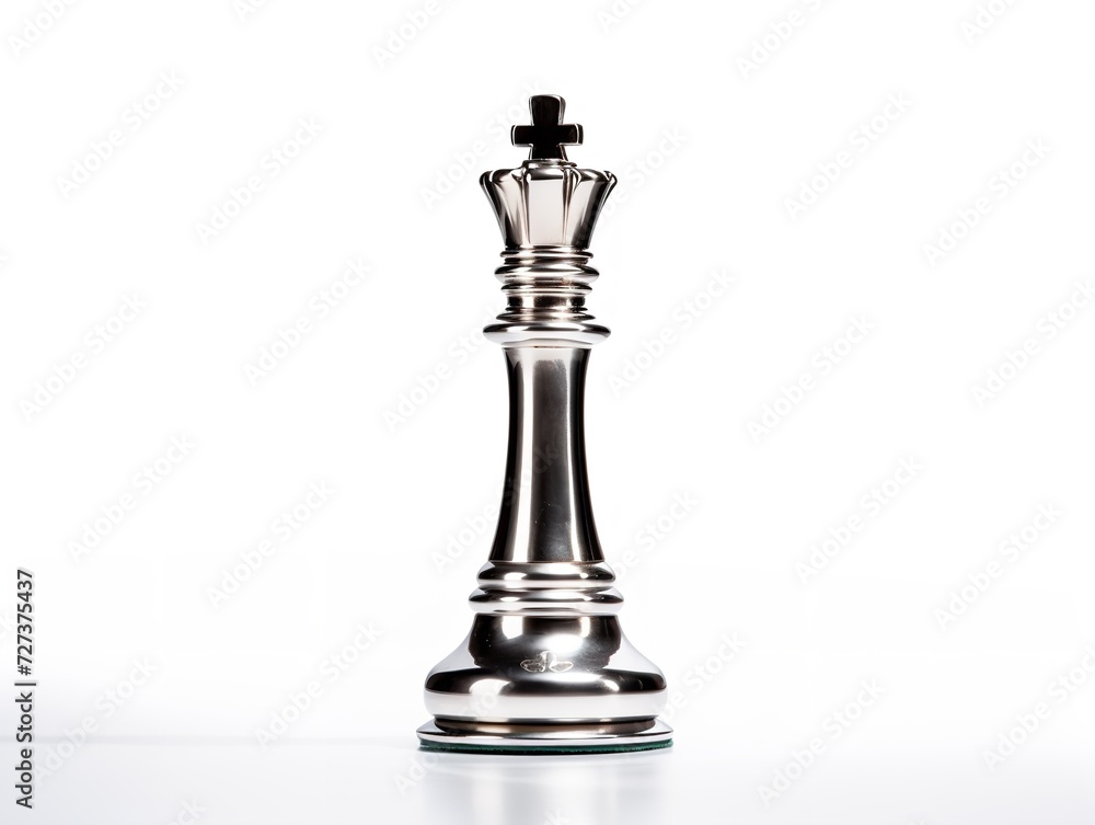 Chess King Piece Strategy and Leadership Isolated on White Background AI Generated Chess King Piece Strategy and Leadership Isolated on White Background AI Generated
