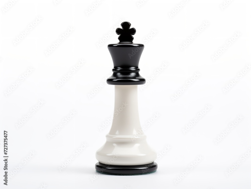 Chess King Piece Strategy and Leadership Isolated on White Background AI Generated Chess King Piece Strategy and Leadership Isolated on White Background AI Generated
