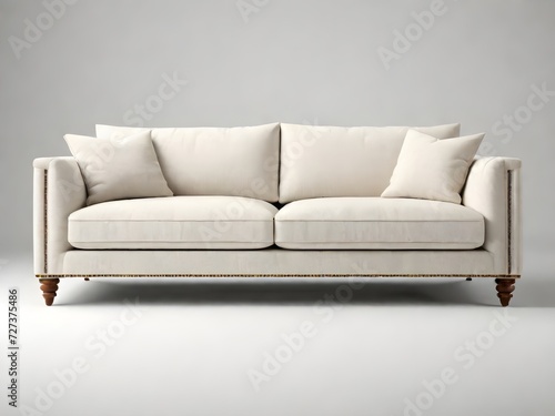 white sofa on a light background