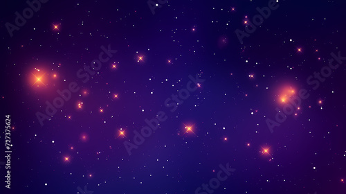 Mysterious star themed gradient background with countless twinkling stars © cai