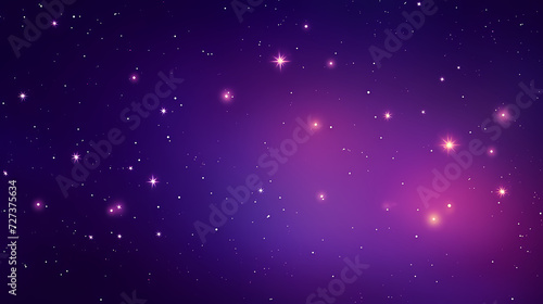 Mysterious star themed gradient background with countless twinkling stars