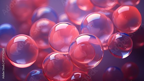A background of transparent bubbles. Dynamic liquid surface. Abstract background for graphic design.
