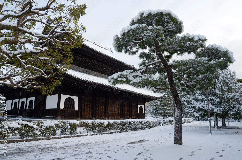 雪の建仁寺　法堂　京都市東山区