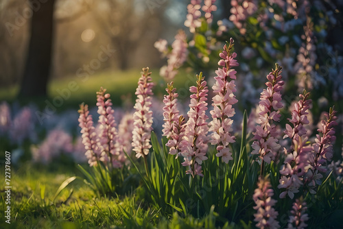 Concept photo of spring flowers  floral background  spring wallpaper