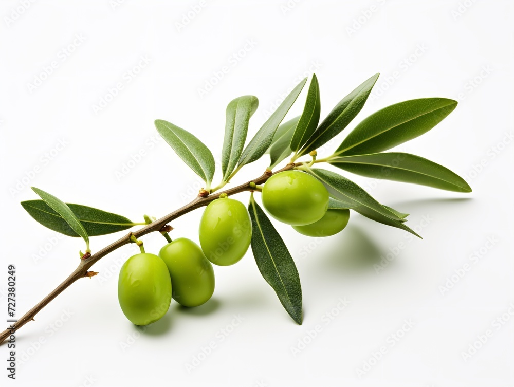 Olive Branch Symbol of Peace and Harmony Isolated on White Background AI Generated Olive Branch Symbol of Peace and Harmony Isolated on White Background AI Generated