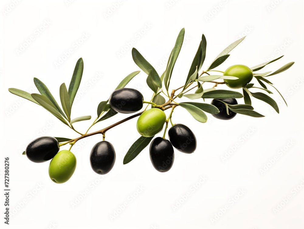 Olive Branch Symbol of Peace and Harmony Isolated on White Background AI Generated Olive Branch Symbol of Peace and Harmony Isolated on White Background AI Generated