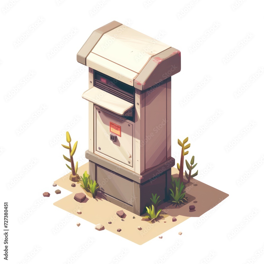 Isometric low-poly mailbox, featuring cartoon-style design and simplified details, created specifically for a mobile game map.
Isometric low-poly mailbox, featuring cartoon-style design and simplified details, created specifically for a mobile game map.