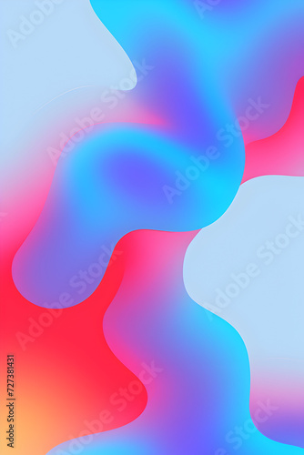 Abstract Background Featuring Chromatic Aberration, Blue, and Red Gradient