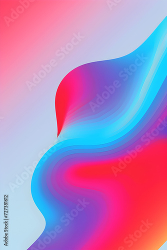 Abstract Chromatic Aberration Background with Blue and Red Gradient