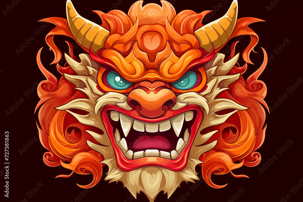 traditional red chinese dragon for chinese new year 2024, chinese logo, chinese lucky dragon symbol, Lùhng, ryū, 龍/竜, yong, 용, mungkorn, มังกรจีน, rồng, generative AI traditional red chinese dragon for chinese new year 2024, chinese logo, chinese lucky dragon symbol, Lùhng, ryū, 龍/竜, yong, 용, mungkorn, มังกรจีน, rồng, generative AI