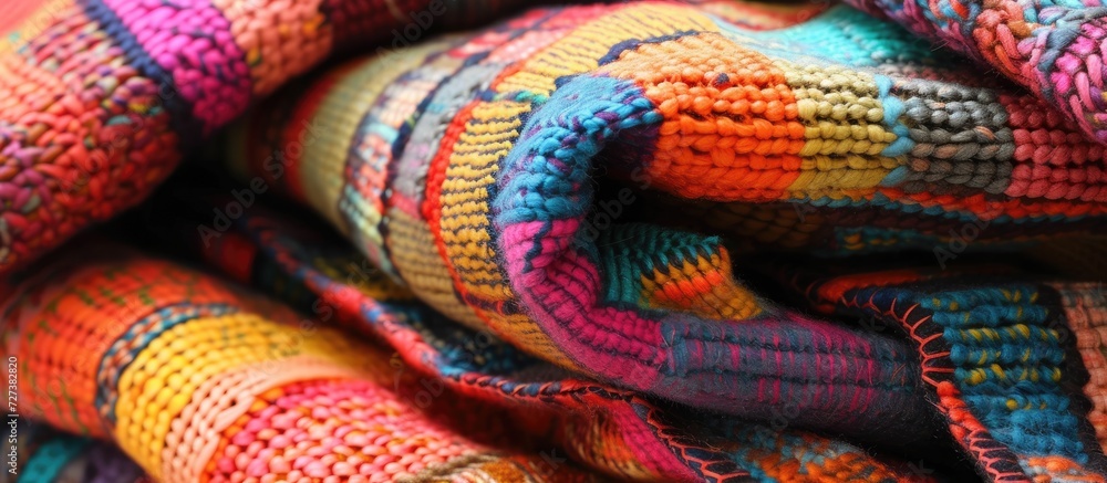 Multifunctional, vibrant blankets. Multifunctional, vibrant blankets.
