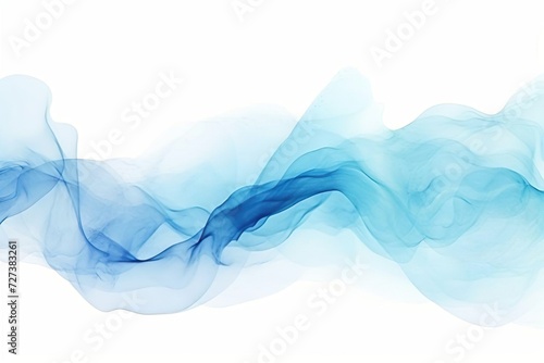 Abstract Wave in blue collors, Watercolor Art photo