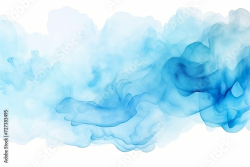 Abstract Wave in blue collors, Watercolor Art photo