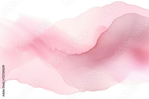 Abstract Wave in warm pink collors, Watercolor Art photo