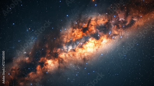The Milky Way galaxy in all its splendor, a cosmic tapestry of stars and nebulae.