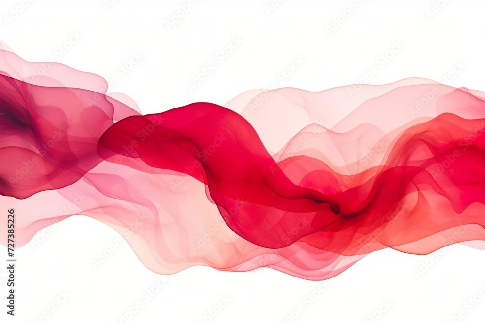 Abstract Wave in red and blood red collors, Watercolor Art Abstract Wave in red and blood red collors, Watercolor Art