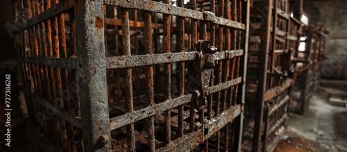 Iron cages used for medieval torture.