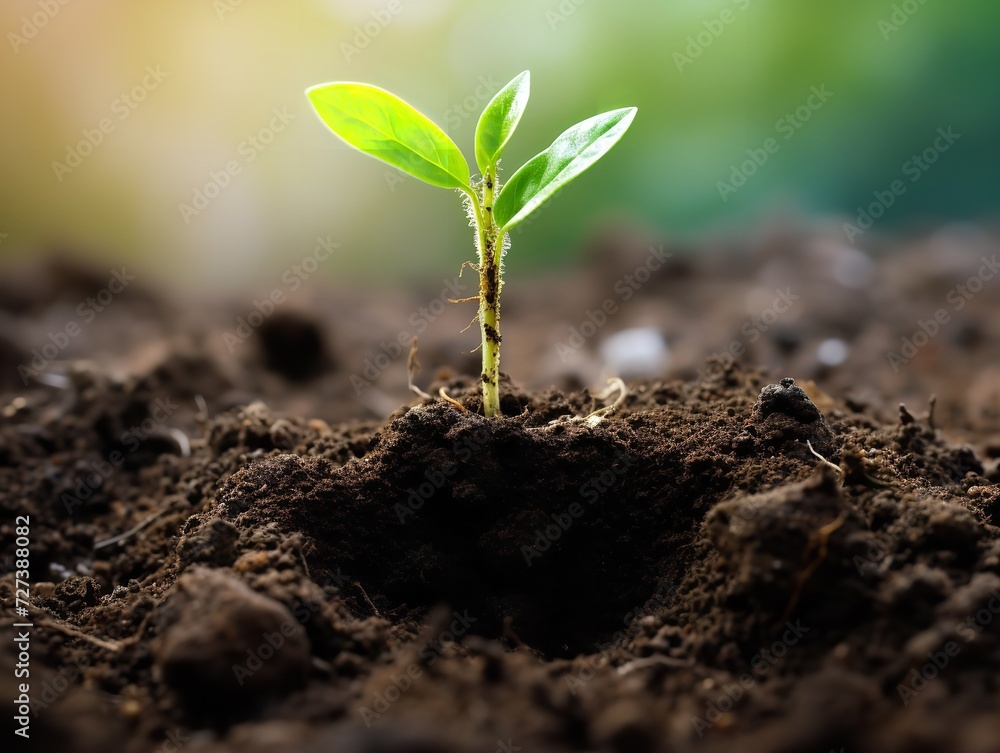Sprouting Seedling Growth Potential Isolated on White Background AI Generated Sprouting Seedling Growth Potential Isolated on White Background AI Generated