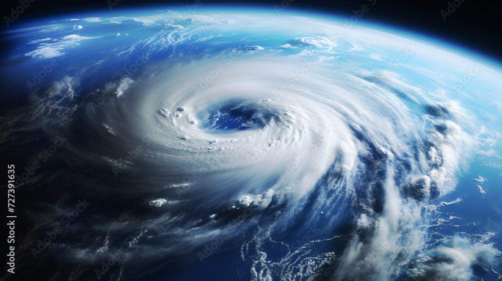 Hurricane picture was taken from space Elements