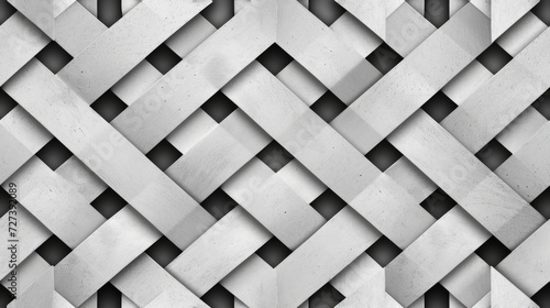 An abstract background featuring a three-dimensional pattern of interlaced white concrete blocks creating a geometric design.