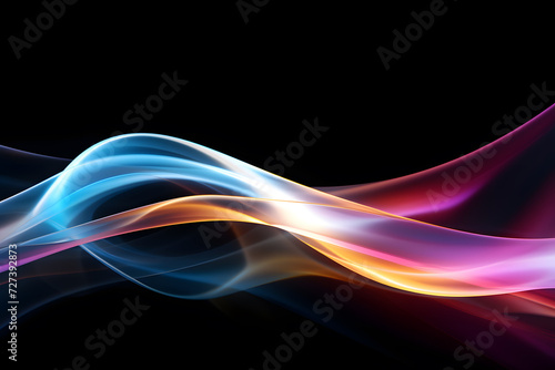 Vibrant Abstract Light Waves.