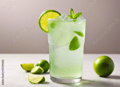 mojito cocktail with lime