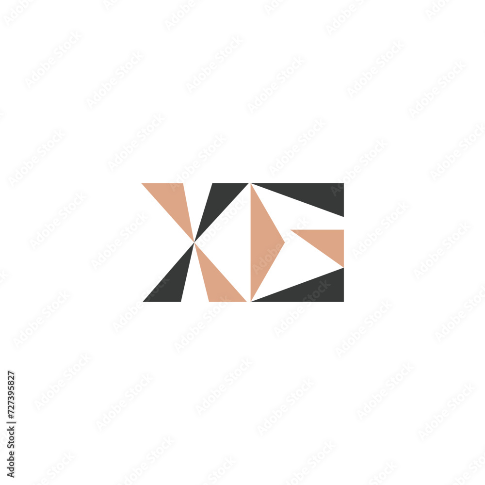 Alphabet Initials logo GX, XG, X and G Alphabet Initials logo GX, XG, X and G