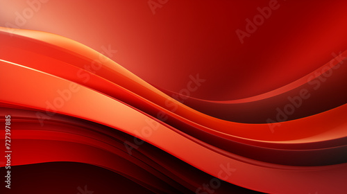 Abstract Red Wave Background