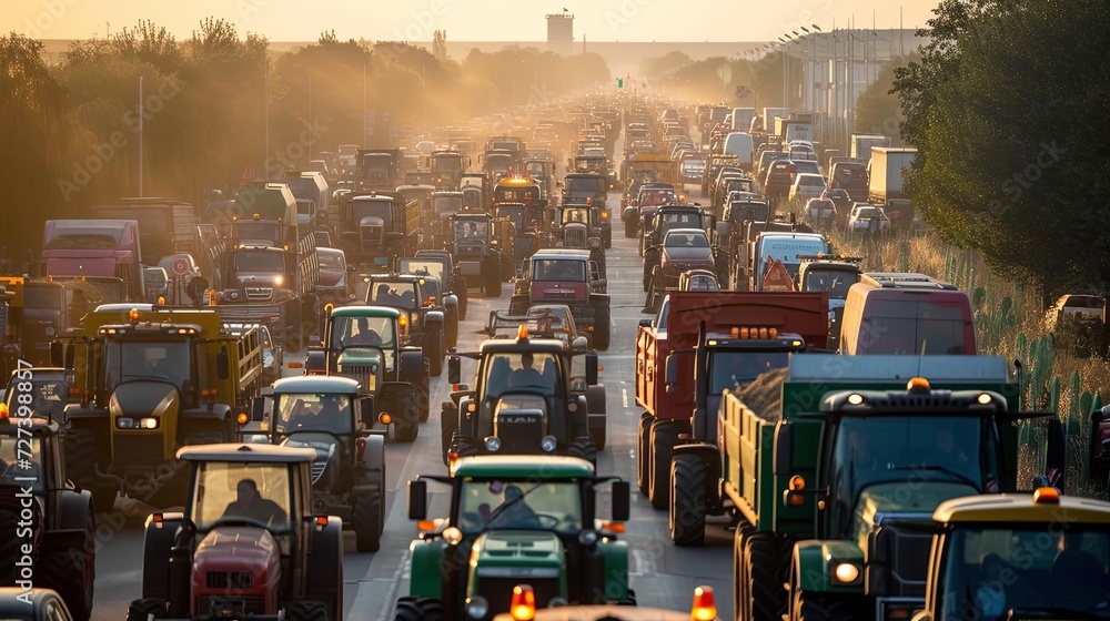 Tractor Gridlock Grips City as Farmers Rally Against Tax Hikes, Legal Shifts, and Benefits Erosion in Mass Protest Tractor Gridlock Grips City as Farmers Rally Against Tax Hikes, Legal Shifts, and Benefits Erosion in Mass Protest