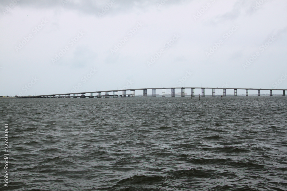 bridge over the sea in Florida