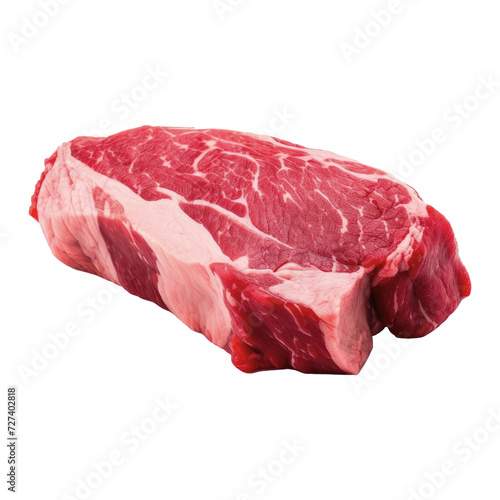 Steak beef meat isolated on transparent background.