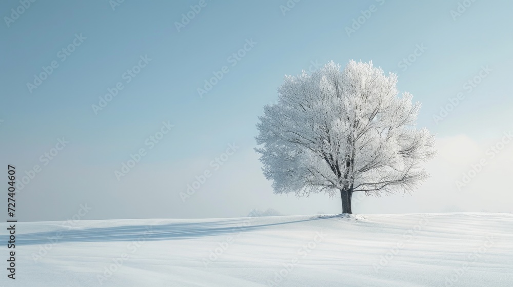 A serene, snowy landscape with pristine white expanses, exemplifying minimalist purity in winter. A serene, snowy landscape with pristine white expanses, exemplifying minimalist purity in winter.